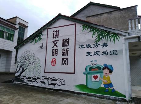福清墙绘是现在流行的墙体广告